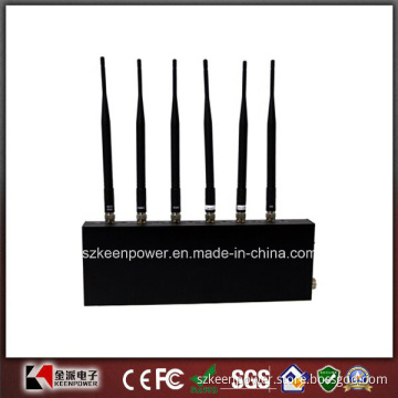 6 Antennas WiFi Jammer + Cell Phone Jammer